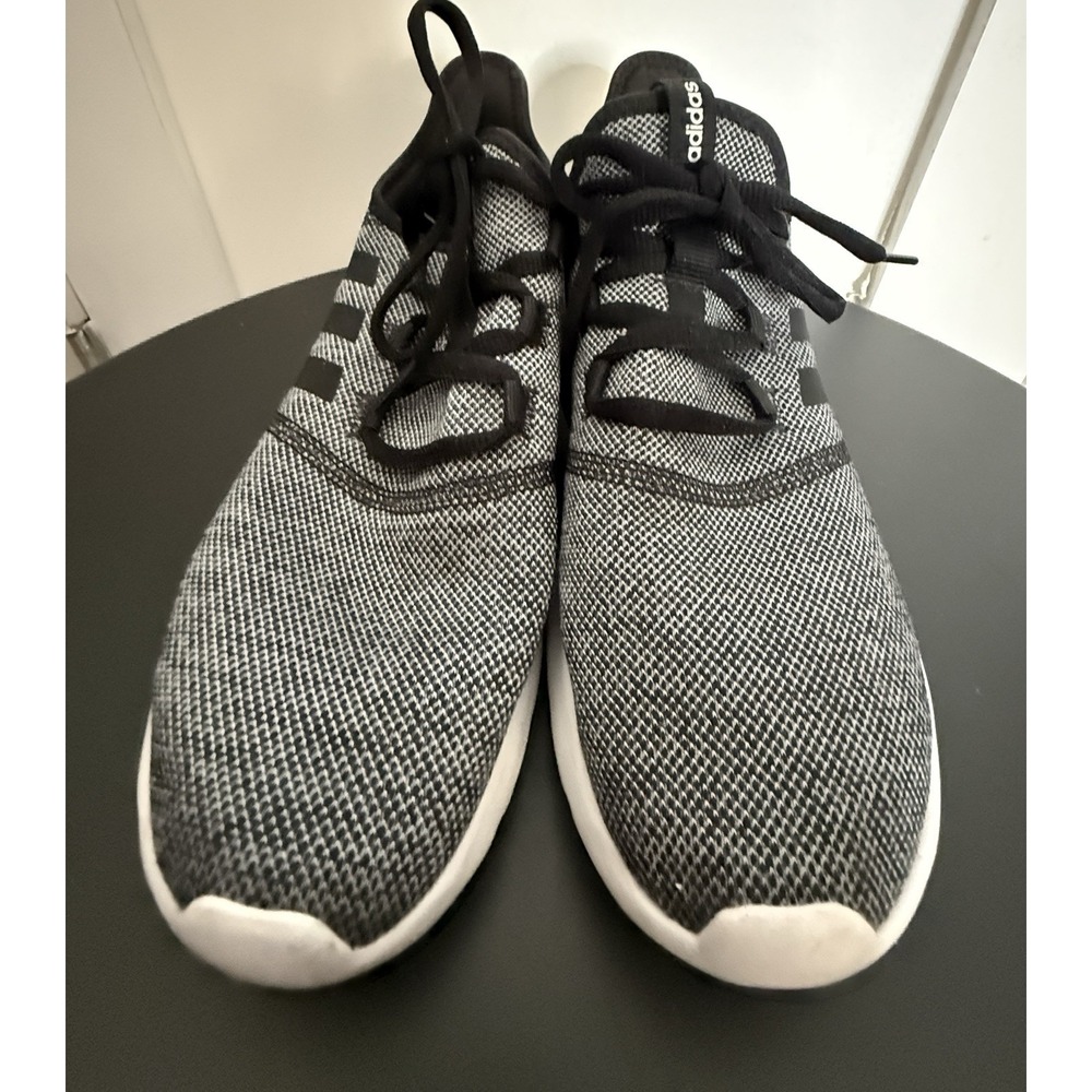 adidas Vario Pure Athletic Sneakers Black White Textile Lightweight H04755
